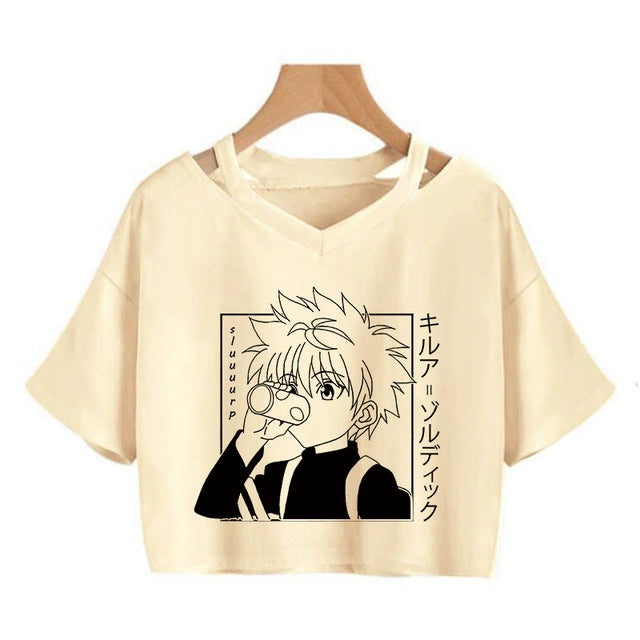 Deadly Duo  Killua x Hisoka Crop Tee