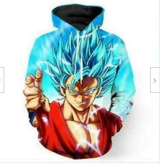 Japanese manga 3D digital printing Dragon Ball Goku series sweatshirt cosplay anime hoodie sweatshirt