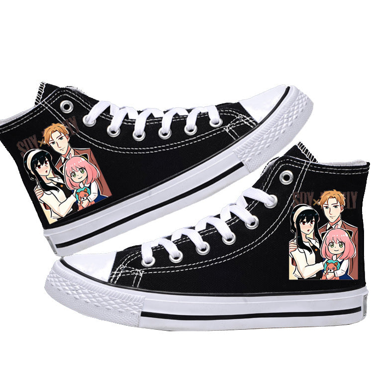 Spy x Family Canvas Shoes  Anime Low-Tops for Students, Fans & Everyday Spy Style