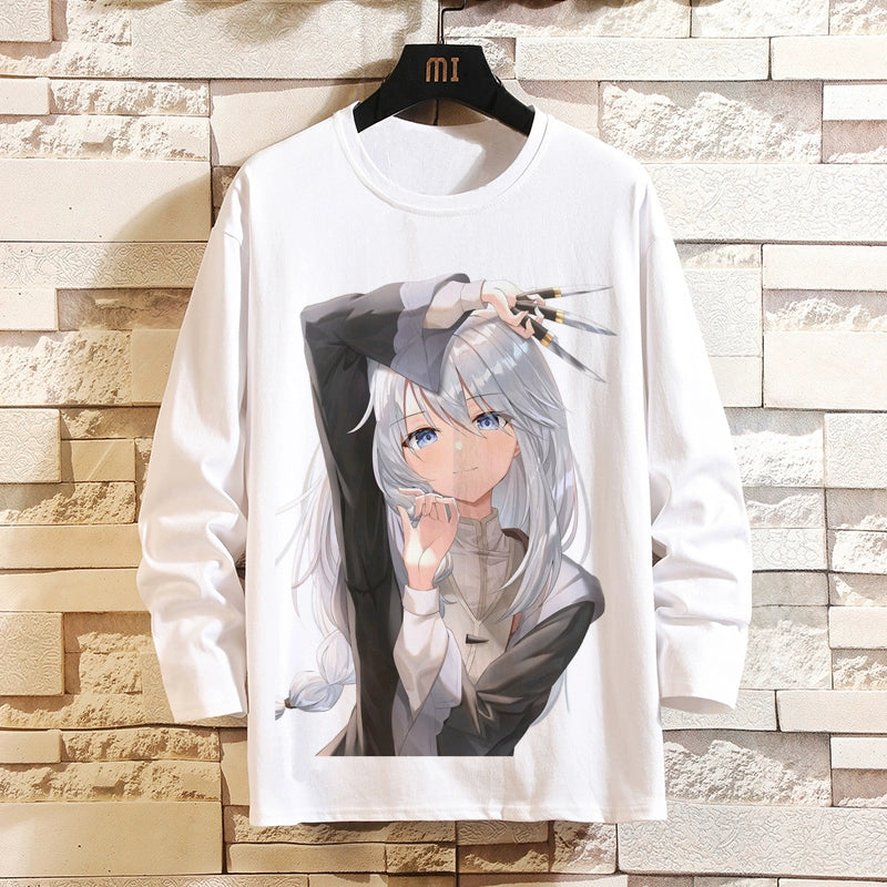 Witch Journey Irena Periphery Long-Sleeved T-Shirt Emnessia Anime Two-Dimensional Men and Women Autumn Clothes