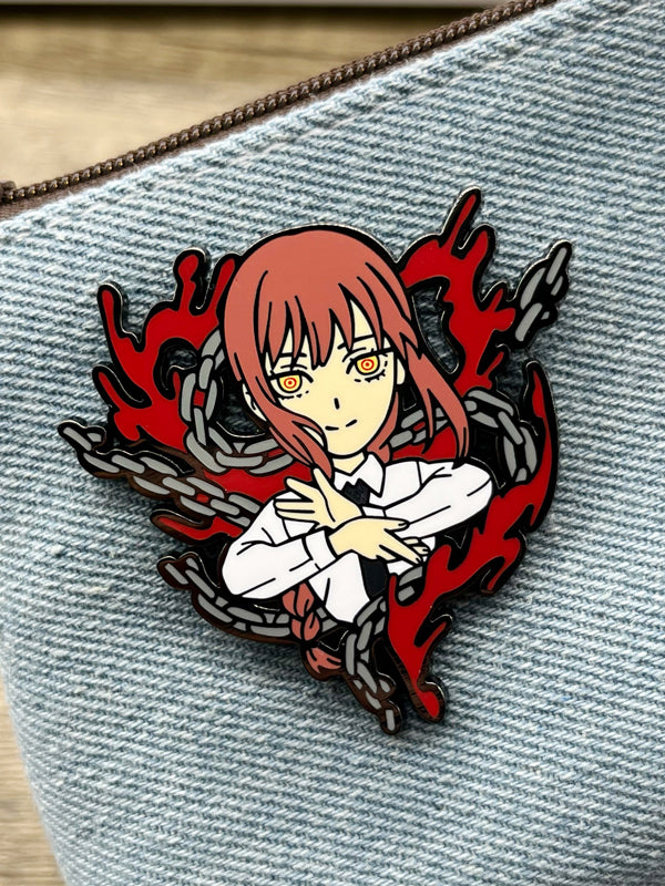 Chainsaw Man Character Brooch Set  Power, Aki Hayakawa & Squad Metal Pins Badge for Bag Decoration & Collection