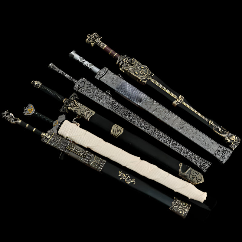 Thirteen Toy Blades of Legend Ancient Style Mini Metal Sword Model Gift Box Set