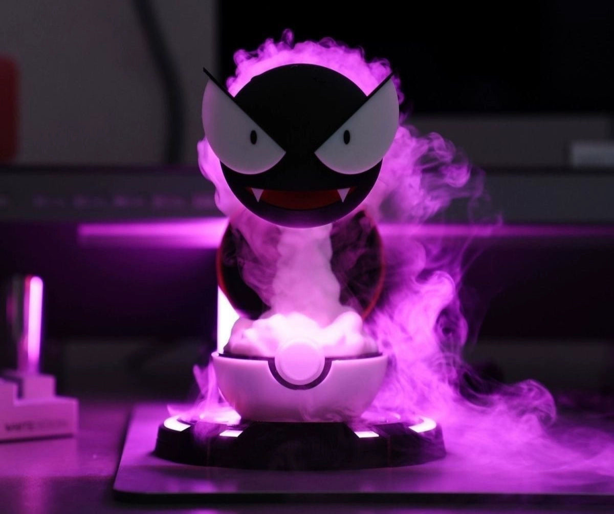 Gengar Ghost-Type Humidifier  Silent Aroma Diffuser & Desktop Moisturizer