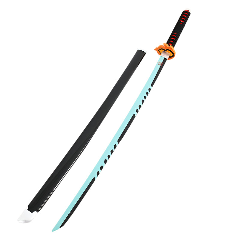 Demon Slayer Nichirin Sword Set  104cm Wooden Blades for Tanjiro, Zenitsu, Rengoku & More