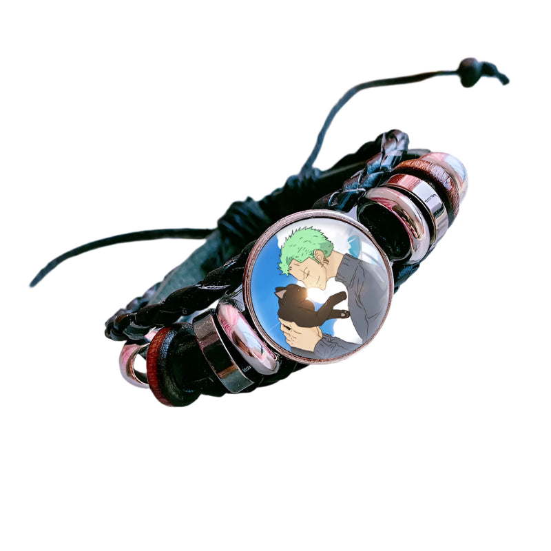 One Piece Charm Bracelet  Luffy, Zoro, Ace & Sanji Custom Gift for Anime Fans