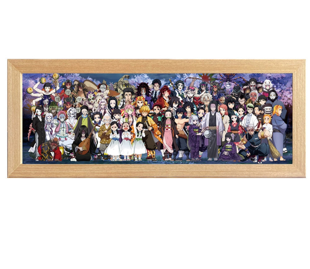 SLAM DUNK 3D LED Art  Solid Wood Frame Family Portrait Display