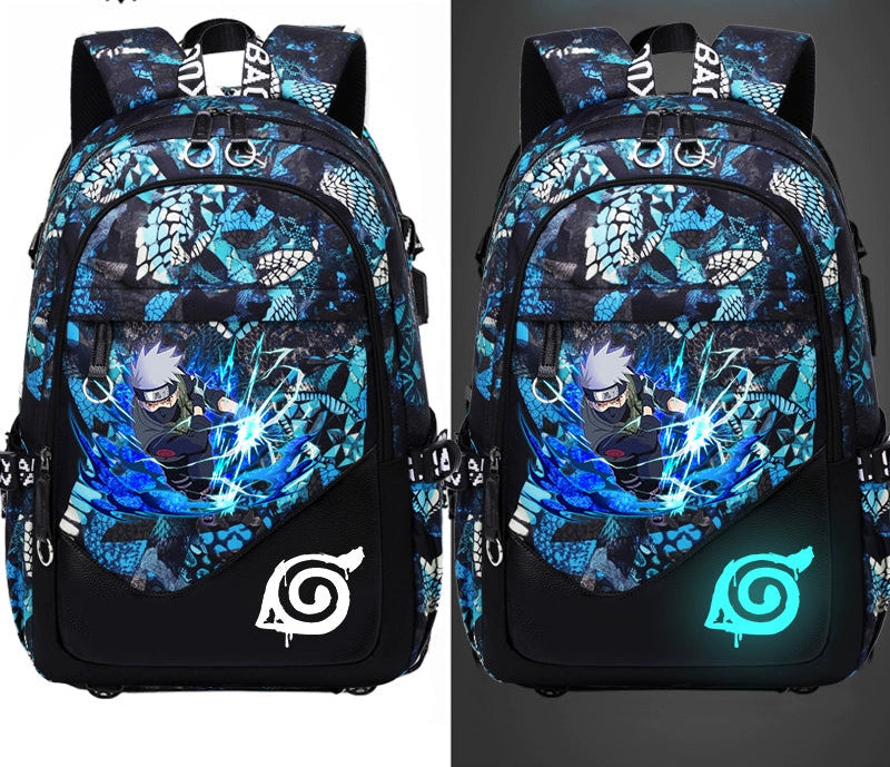 Naruto Ninja School Backpack  Lightweight Large-Capacity Bag