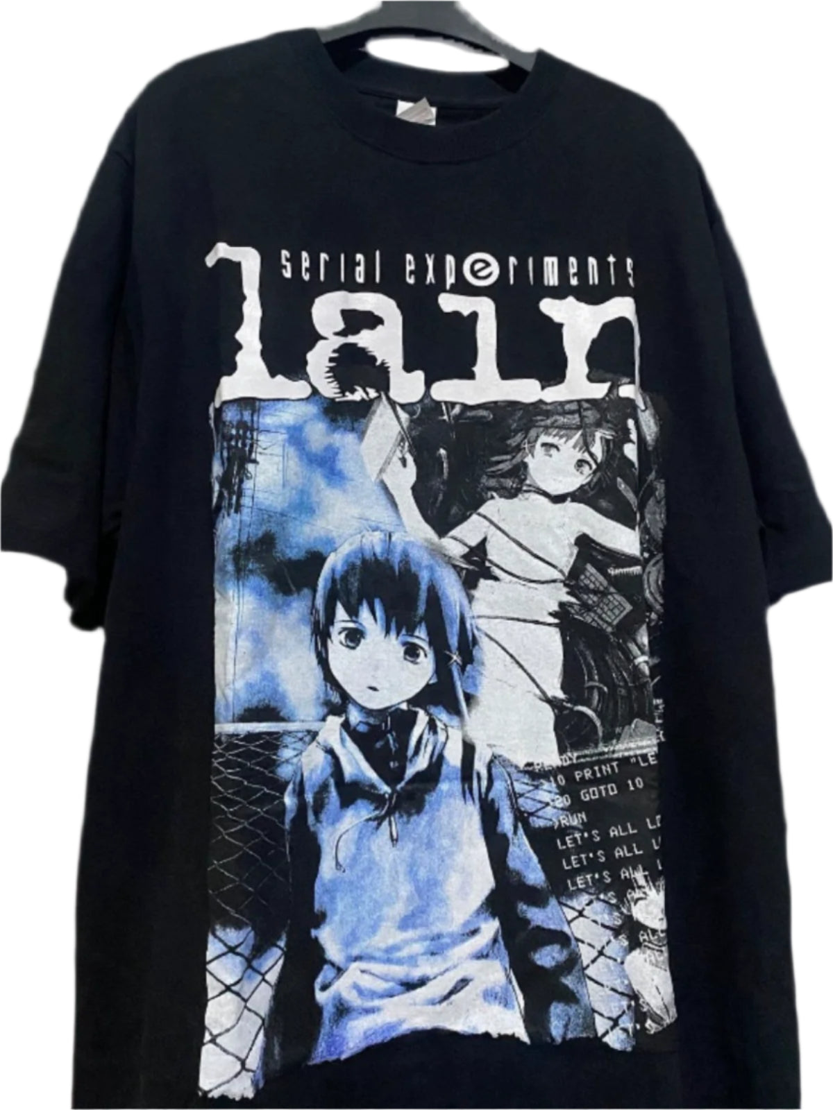 Lain.exe  WHO CARE Retro Lab Tee