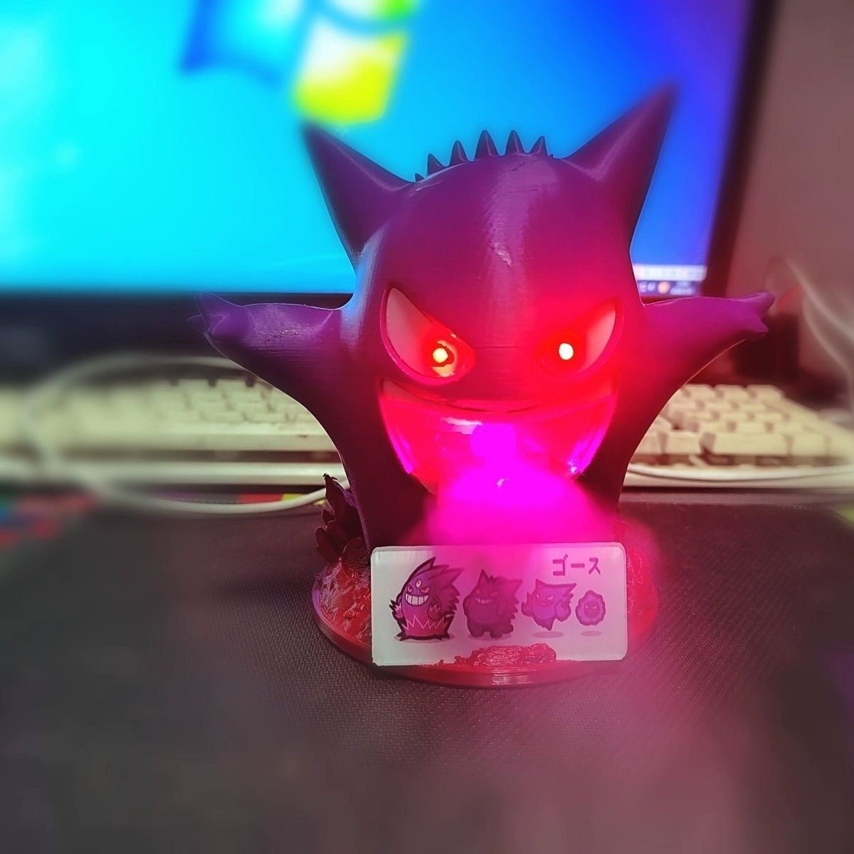 Gengar Ghost-Type Humidifier  Silent Aroma Diffuser & Desktop Moisturizer