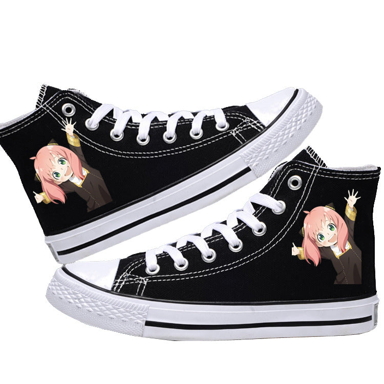 Spy x Family Canvas Shoes  Anime Low-Tops for Students, Fans & Everyday Spy Style