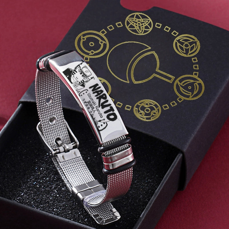 Naruto Anime Bracelet | Sasuke x Naruto x Itachi x Gaara Pendant