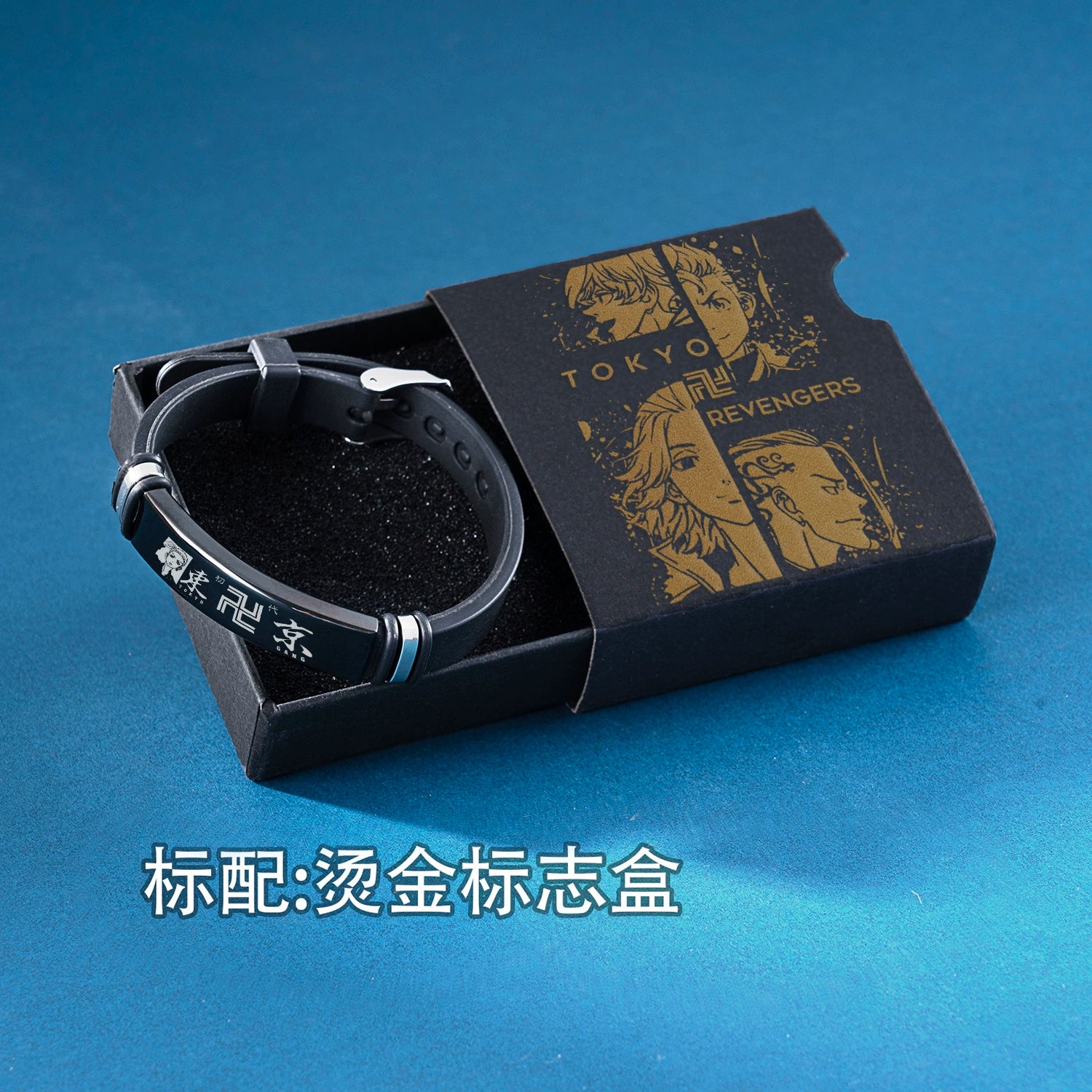 Tokyo Manji Spirit  Stainless Steel Silicone Bracelet