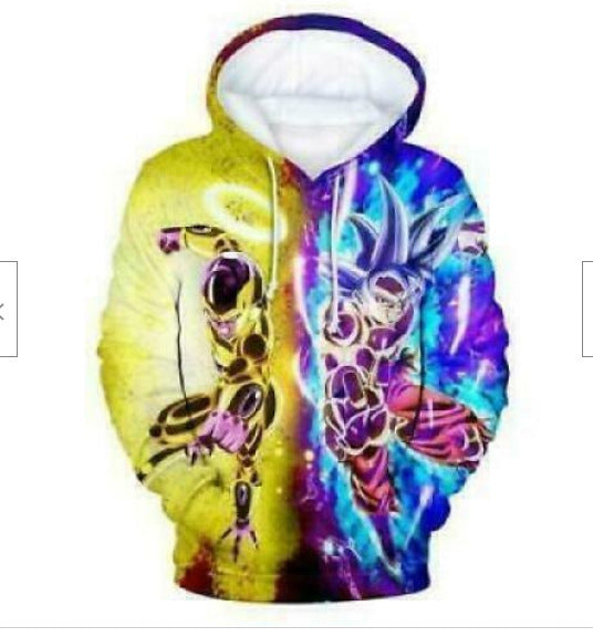 Japanese manga 3D digital printing Dragon Ball Goku series sweatshirt cosplay anime hoodie sweatshirt
