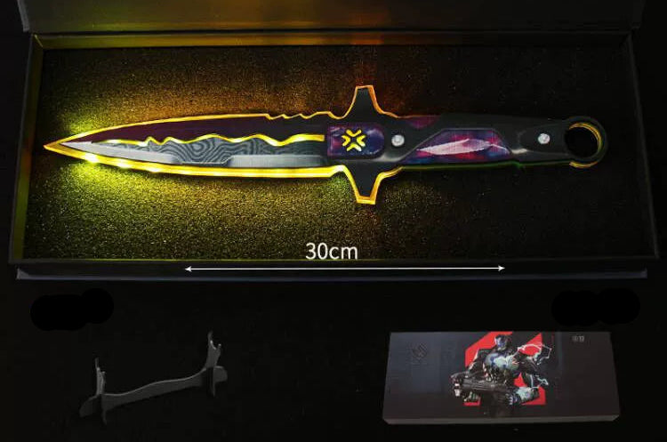 Valorant Mercy Blade Glowing Acrylic Model  Light-Up Game Prop Toy for Kids & Cosplay