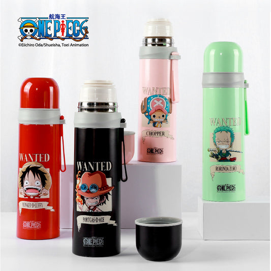 One Piece Bullet Thermos  304 Stainless Steel Portable Cup for Anime Fans