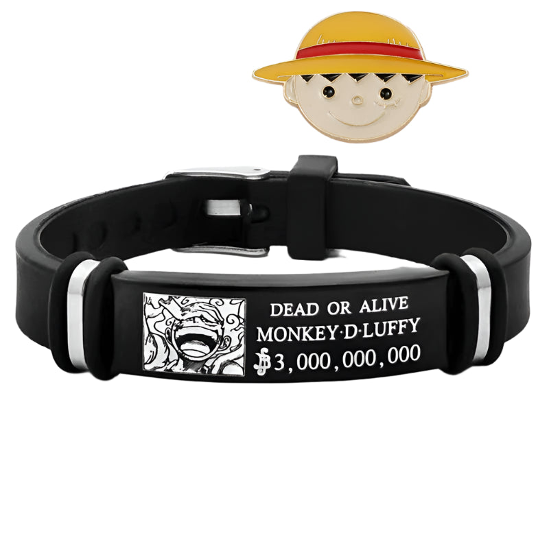 One Piece Silicone Bracelet  Luffy, Zoro, Devil Fruit & Logo Vintage Anime Wristband