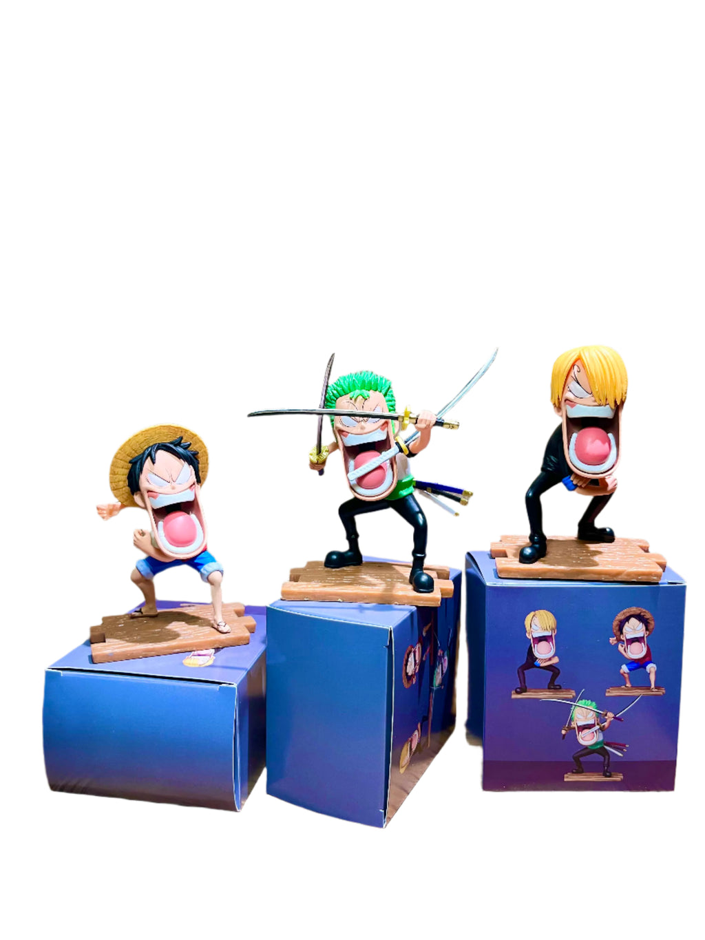 One Piece VAGA Hungry Trio GK Figure  Zoro, Luffy & Sanji Desktop Ornament
