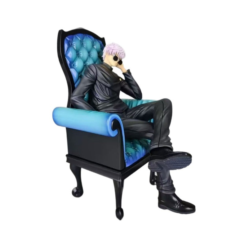 Jujutsu Battle Premium Gojo Sitting Figure  Car Ornament