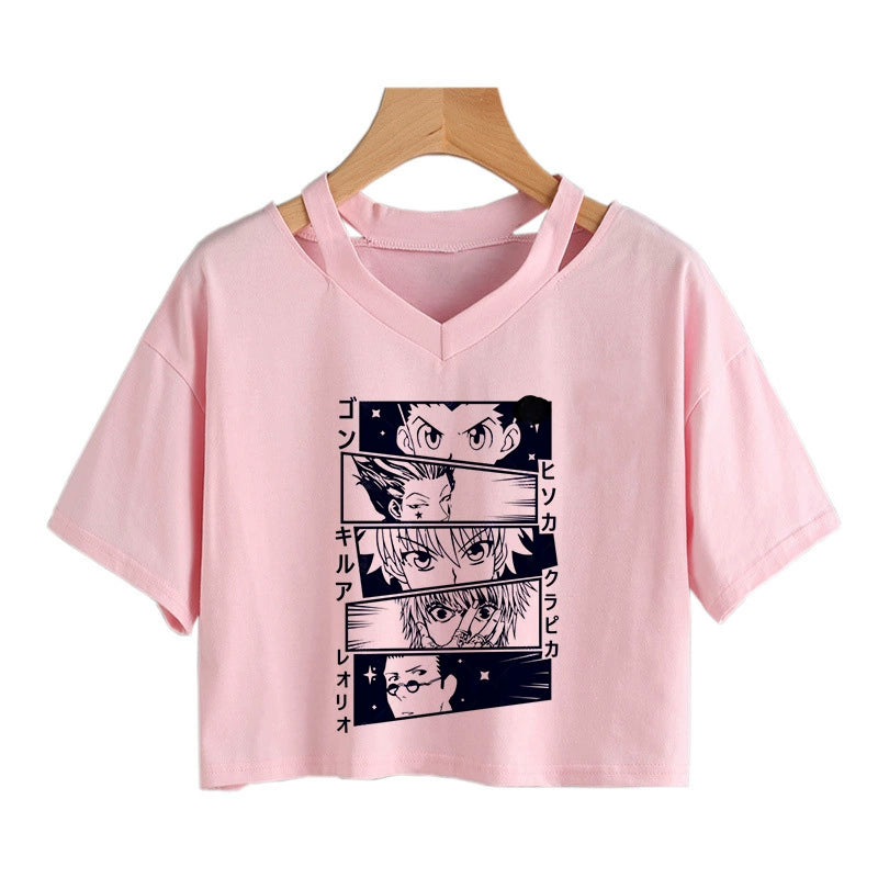 Deadly Duo  Killua x Hisoka Crop Tee