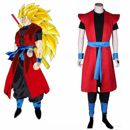 Dragon Ball Heroes Goku Cosplay Set | Anime Practice Suit for Halloween & Events