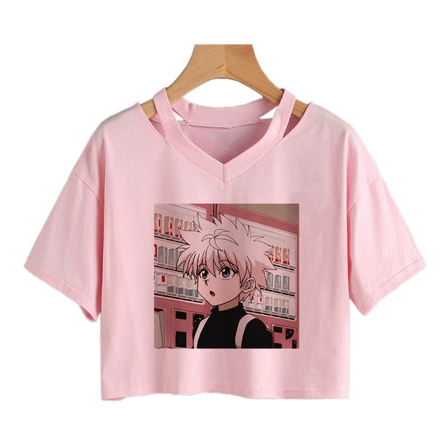 Deadly Duo  Killua x Hisoka Crop Tee