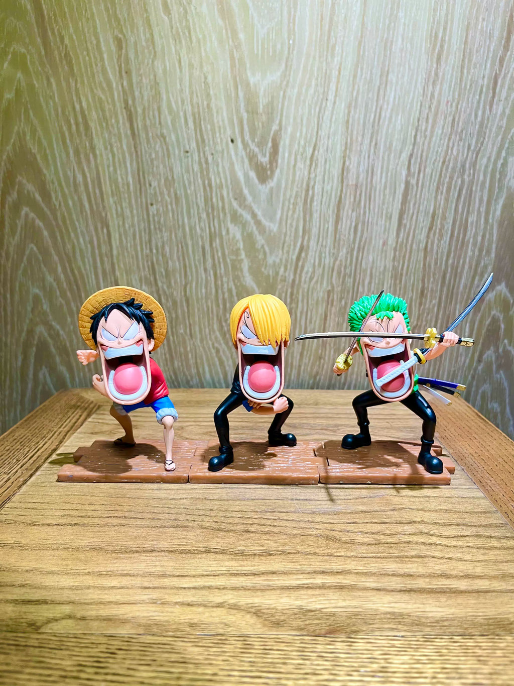 One Piece VAGA Hungry Trio GK Figure  Zoro, Luffy & Sanji Desktop Ornament