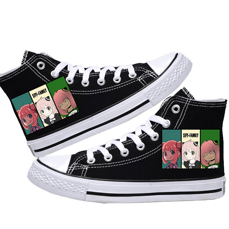 Spy x Family Canvas Shoes  Anime Low-Tops for Students, Fans & Everyday Spy Style