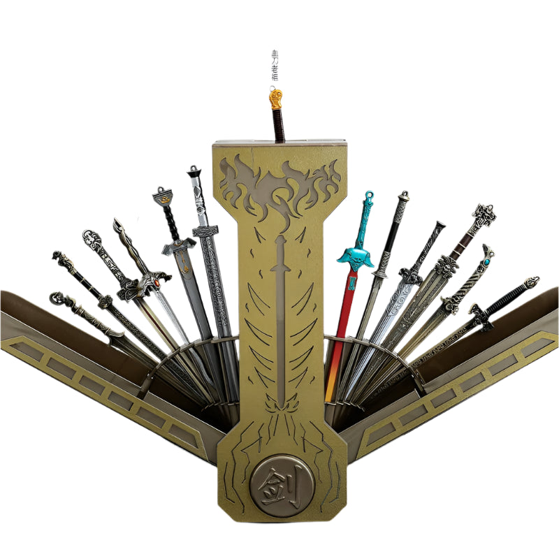 Thirteen Toy Blades of Legend Ancient Style Mini Metal Sword Model Gift Box Set