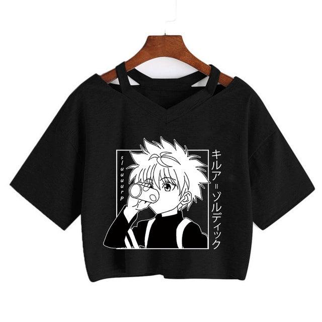 Deadly Duo  Killua x Hisoka Crop Tee