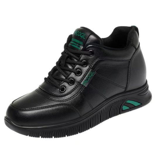 Fleece-Lined Leather Shoes