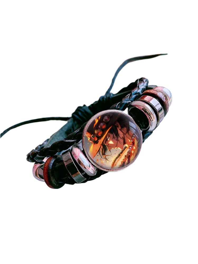 One Piece Charm Bracelet  Luffy, Zoro, Ace & Sanji Custom Gift for Anime Fans