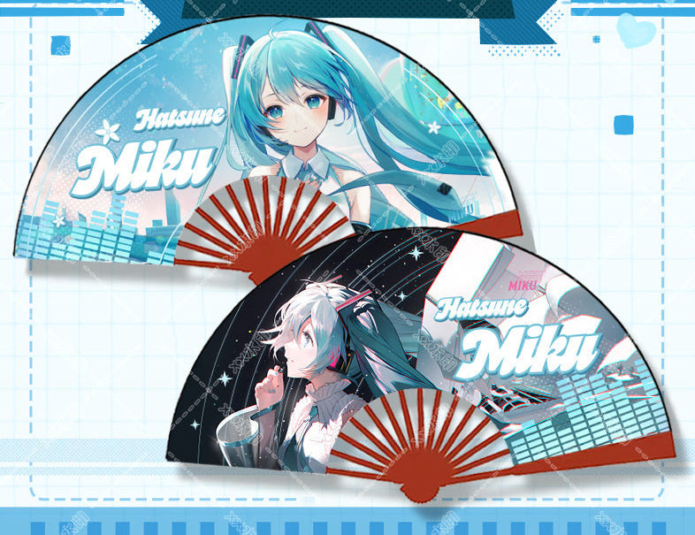 Vocal Ink: Hao Lian x Hatsune Silk Folding Fan