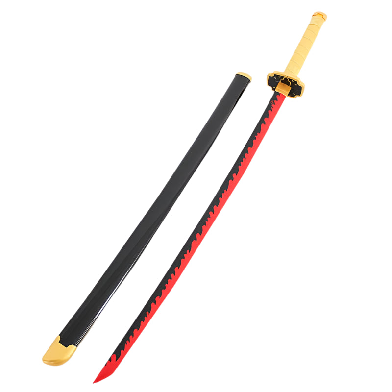 Demon Slayer Nichirin Sword Set  104cm Wooden Blades for Tanjiro, Zenitsu, Rengoku & More