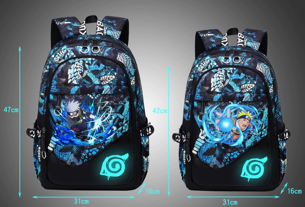 Naruto Ninja School Backpack  Lightweight Large-Capacity Bag