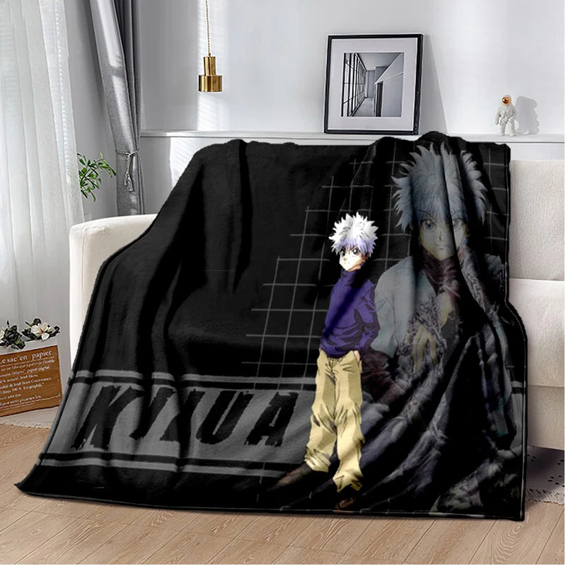 HUNTER X HUNTER Throw Blanket Anime Soft Cover Lightweight Warm Blankets