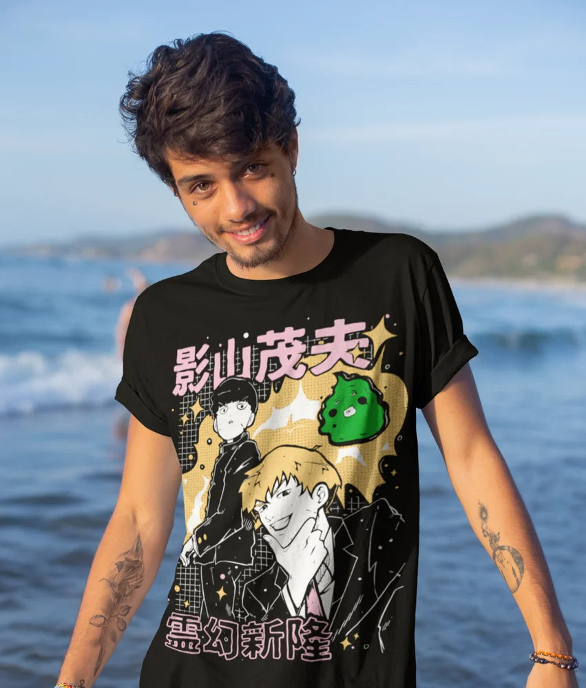 Mob Psycho 100 T-Shirt Strip Anime