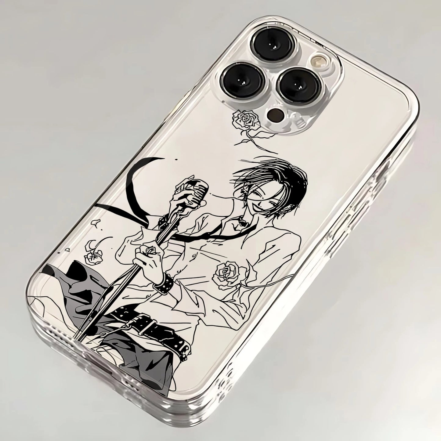 Anime Nana Osaki Line Phone Case For iPhone 16 15 14 13 12 11 Mini Pro Max X XR XSMax 7 8 Plus SE20 Transparent Cover