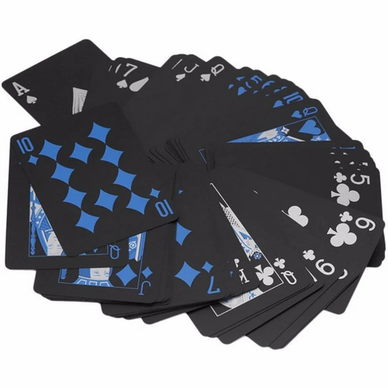 Black blue Playing Card Poker Game Deck red yellow Poker Suit Plastic Magic Waterproof Deck Of Card