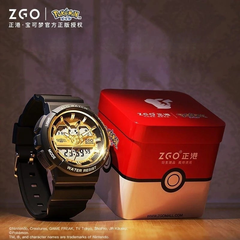 Pokemon Pikachu Watch Sports Waterproof Digital Watch Luminous Sensitive Shockproof