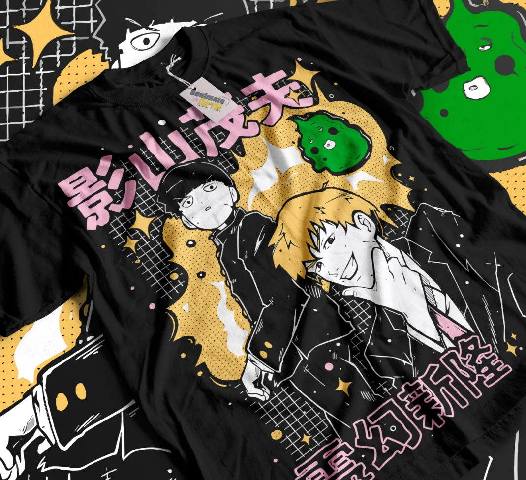 Mob Psycho 100 T-Shirt Strip Anime