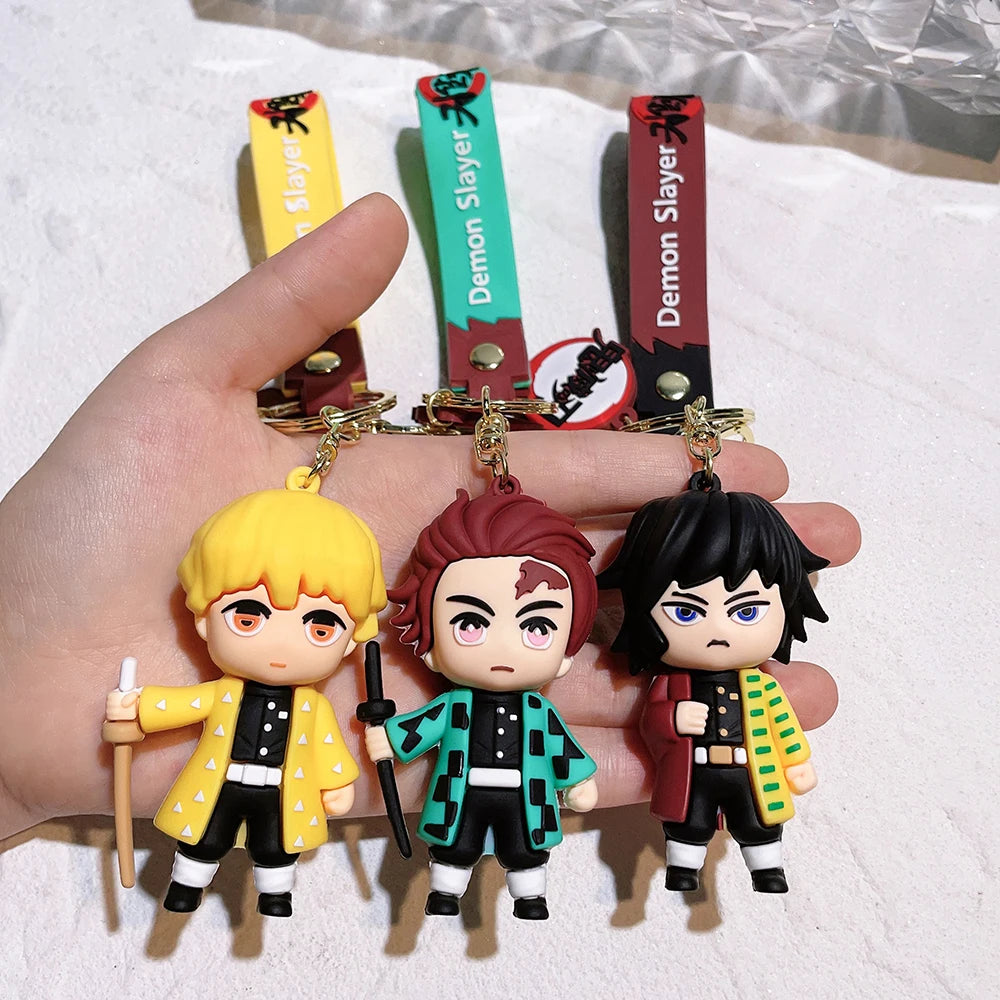 New Demon Slayer Keychain Characters Bag Pendant