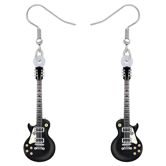 Anime Guitar Dangle Earrings Musical Instruments