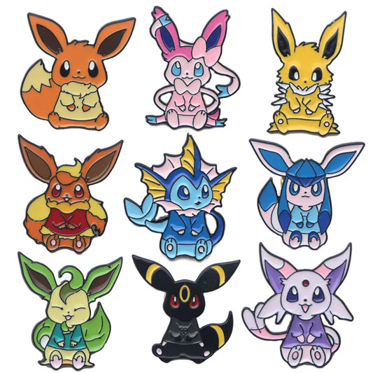 Pins Eevee Enamel Pin Monster Badges