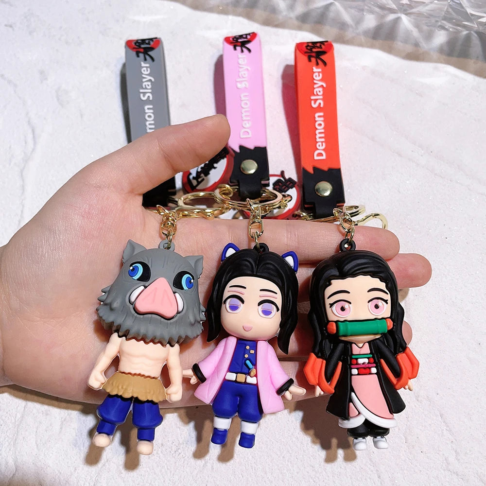 New Demon Slayer Keychain Characters Bag Pendant