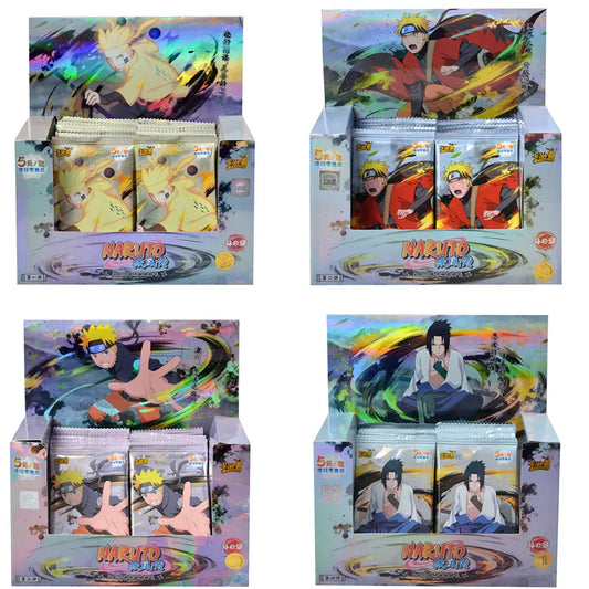 KAYOU Original Naruto Cards Uzumaki Sasuke Ninja Game Cards Box Flash Cards