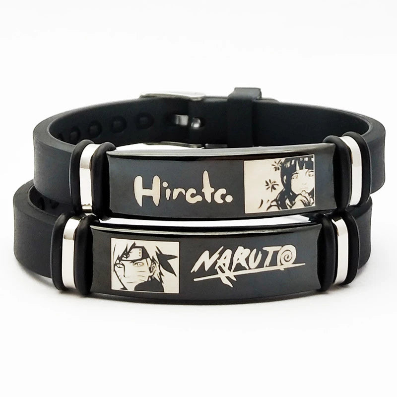 Anime Naruto Bracelet Metal Soft Silicone