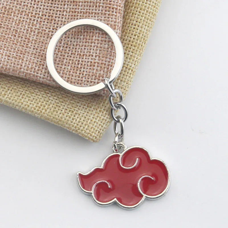 Anime Akatsuki Red Cloud Keychain Uchiha Itachi Obito