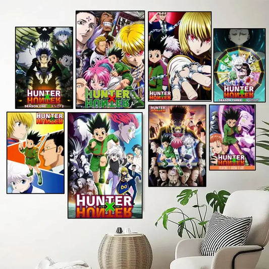 Anime HUNTER x HUNTER Gon Zoldyck Hisoka POSTER Prints Wall Painting For Bedroom