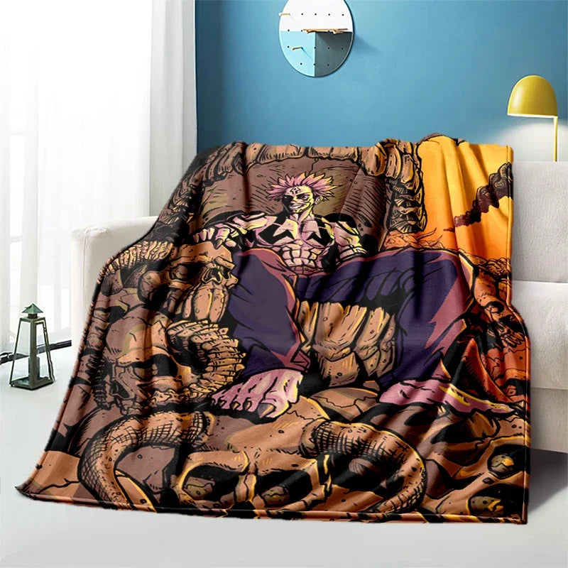 Jujutsu Kaisen Anime Plush Bed / Picnic Thin Blankets