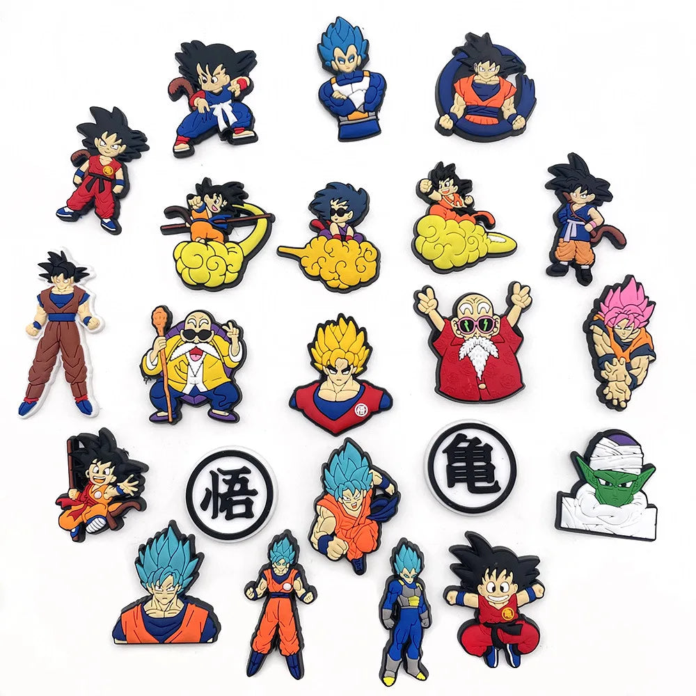 22Pcs Dragon Ball Son Goku Crocs Series Accessories